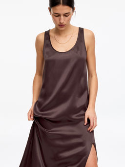 Vestido de sat?n sin mangas - H&m фото 5