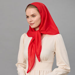 Косынка хлопковая 150 х 95 см - Мастерская ПОКРОВ фото 5