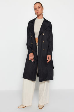 Trendyolmilla Bej Kusakl? Su Itici Uzun Trenckot TWOAW24TR00003  фото 8