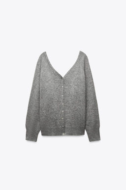 100% WOOL DOUBLE V-NECK SWEATER - Zara фото 3