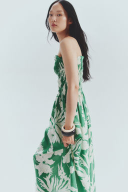 Vestido de tirantes con cuerpo nido de abeja - H&m фото 4