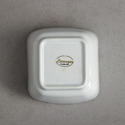 Соусник квадратный Волна, 250 мл, фарфор, Иран - Керамика ручной работы фото 3