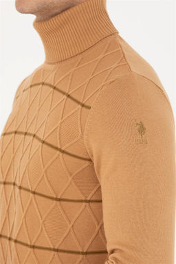 U. S. Polo Assn Мужской песочный свитер - U.s. polo assn фото 7