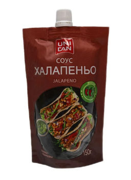 Соус овощной для вторых блюд "Халапеньо" UNI DAN 150г дой-пак