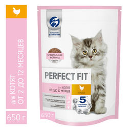 Сухой корм для котят, с курицей (PERFECT FIT Junior Ck 16*190g) 10162101/10172967