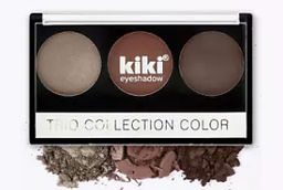 KIKI Тени д/век 3-х цветные Trio Collection Color 103 коричневый+темн.коричневый+мокко