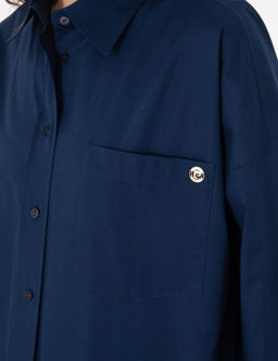 Lacivert Oversize Uzun Kollu G_mlek - Pierre cardin фото 7