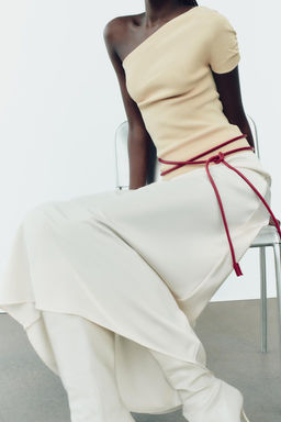 DRAPED KNIT ASYMMETRIC TOP - Zara фото 10