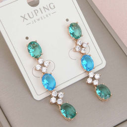 XUPING Серьги длинные на гвоздиках арт. 13 1955 (id 268456)