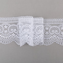 Кружево Gamma сетка 92 мм GKM-9201 в пакете 8.8 м 0.2 Турция TL001WH белый