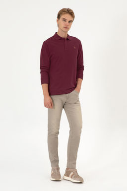 Erkek Bordo Basic Sweatshirt Sepette S_rpriz _ndirim - U.s. polo assn фото 4