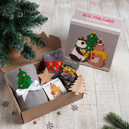 Набор подарочный "Happy New Year" плед и аксессуары