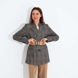 Ремень женский, ширина 6 см, пряжка металл, цвет бежевый - Simaland фото 4