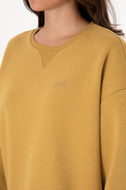 Kad_n Camel _ardonlu Bisiklet Yaka Basic Sweatsh_rt Sepette S_rpriz _ndirim - U.s. polo assn фото 7
