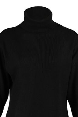 Siyah Mini Triko Genis Kal?p Elbise TWOAW23EL00026