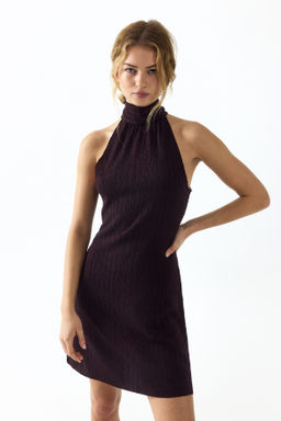 Vestido halter con efecto arrugado - H&m фото 5