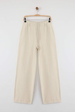 Ekru Cep Detayl? Yuksek Bel Baggy Jeans TWOAW26JE00015 - Trendyolmilla фото 5