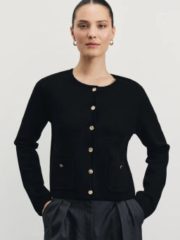 Вязаный кардиган из вискозы / Zarina фото 7