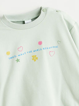 K?z Bebek Sweatshirt ve E?ofman Alt? 2li