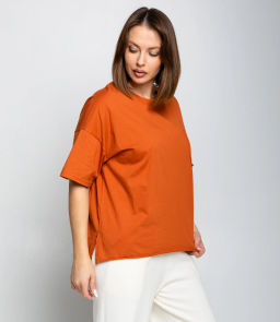 Футболка #КТ1612 (1), терракотовый - Dommod фото 2