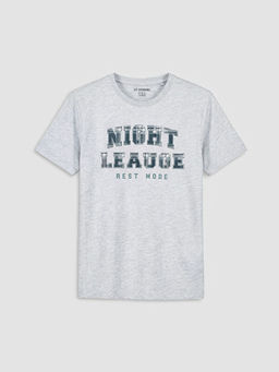 Bask?l? Erkek ?ocuk Pijama ?st