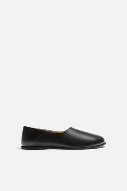 LEATHER FLATS - Zara фото 5
