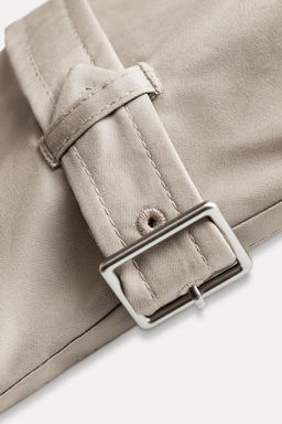 WATER-REPELLENT CROPPED TRENCH COAT ZW COLLECTION - Zara фото 9