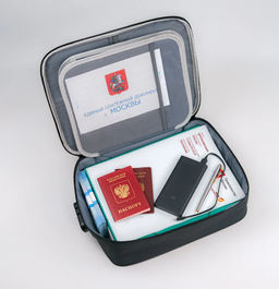 Cумка органайзер для документов и вещей с кодовым замком 37х27х10.5см - Family фото 2