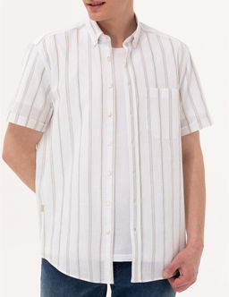 Haki Comfort Fit K_sa Kollu G_mlek