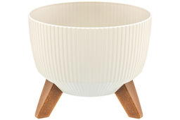 Кашпо 5,4 л 24*24*20 см "Винто" слоновая кость (модель 660)