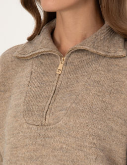 Vizon Comfort Fit Fermuarl_ Dik Yaka Kazak - Pierre cardin фото 7