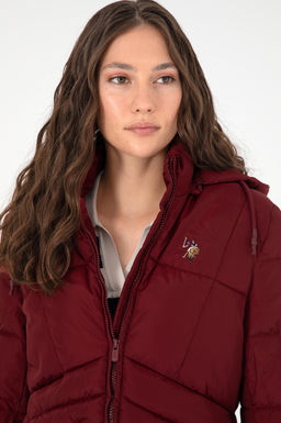 Женское бордовое пальто - U.s. polo assn фото 2