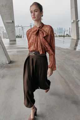 BELTED MIDI SKIRT - Zara фото 10