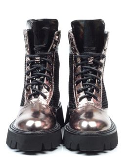 01-C1101-2 GOLD Ботинки женские (натуральная кожа, байка) - Фабричный китай фото 9