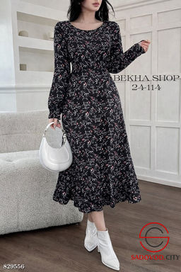 Женское платье с рисунком