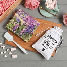 Набор подарочный Любимая бабушка полотенце 40х73см, лопатка