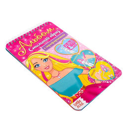 Раскраска - альбом Стильный образ, 72 стр., с наклейками и трафаретами