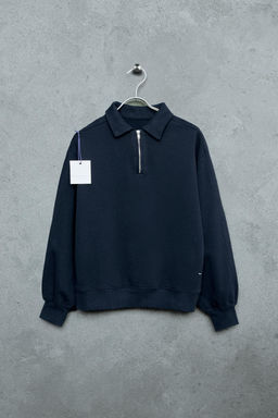 STORIESZ - POLO FELPA CREMALLERA / Azul - Zara фото 4