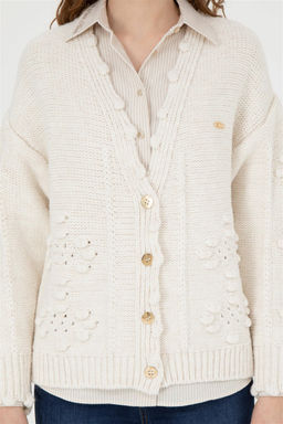 Женский трикотажный кардиган с камнями - U.s. polo assn фото 6
