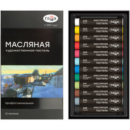Пастель масл. 12цв. (5042312, Гамма)