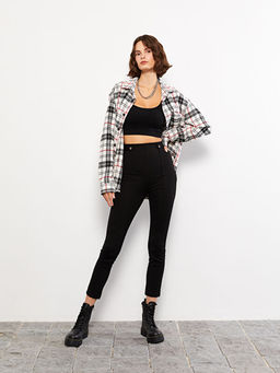 Kad?n Dar Fit D?z Pantolon