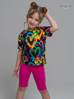 Костюм Актив яркие сердца-фуксия - Sovalina фото 8