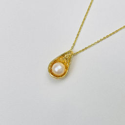 Подвеска на цепочке с Жемчугом 41 см +