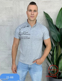 Футболка с воротничком мужская - Bruno фото 4