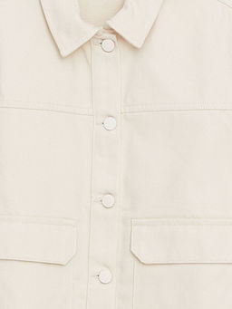 Basic Uzun Kollu K?z ?ocuk G?mlek Ceket - Waikiki фото 2