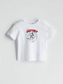 Mickey Mouse Bask?l? Erkek Bebek Ti??rt ve ?ort 2li