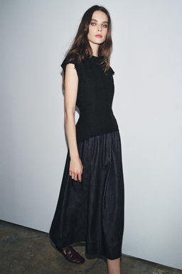 ZW COLLECTION CONTRAST MIDI DRESS - Zara фото 2