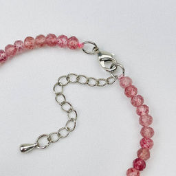 Браслет из Кварца клубничного (Бразилия) 18 см +