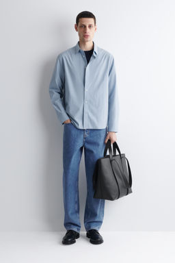 CAMISA DE POPEL?N DE ALGOD?N PIMA RELAXED FIT - H&m фото 11