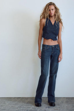 TRF WIDE-LEG LOW-RISE JEANS - Zara фото 29